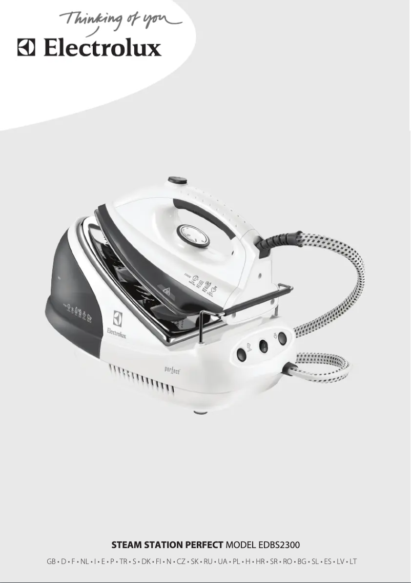 Page 1 de la notice Manuel utilisateur Electrolux Perfect EDBS2300