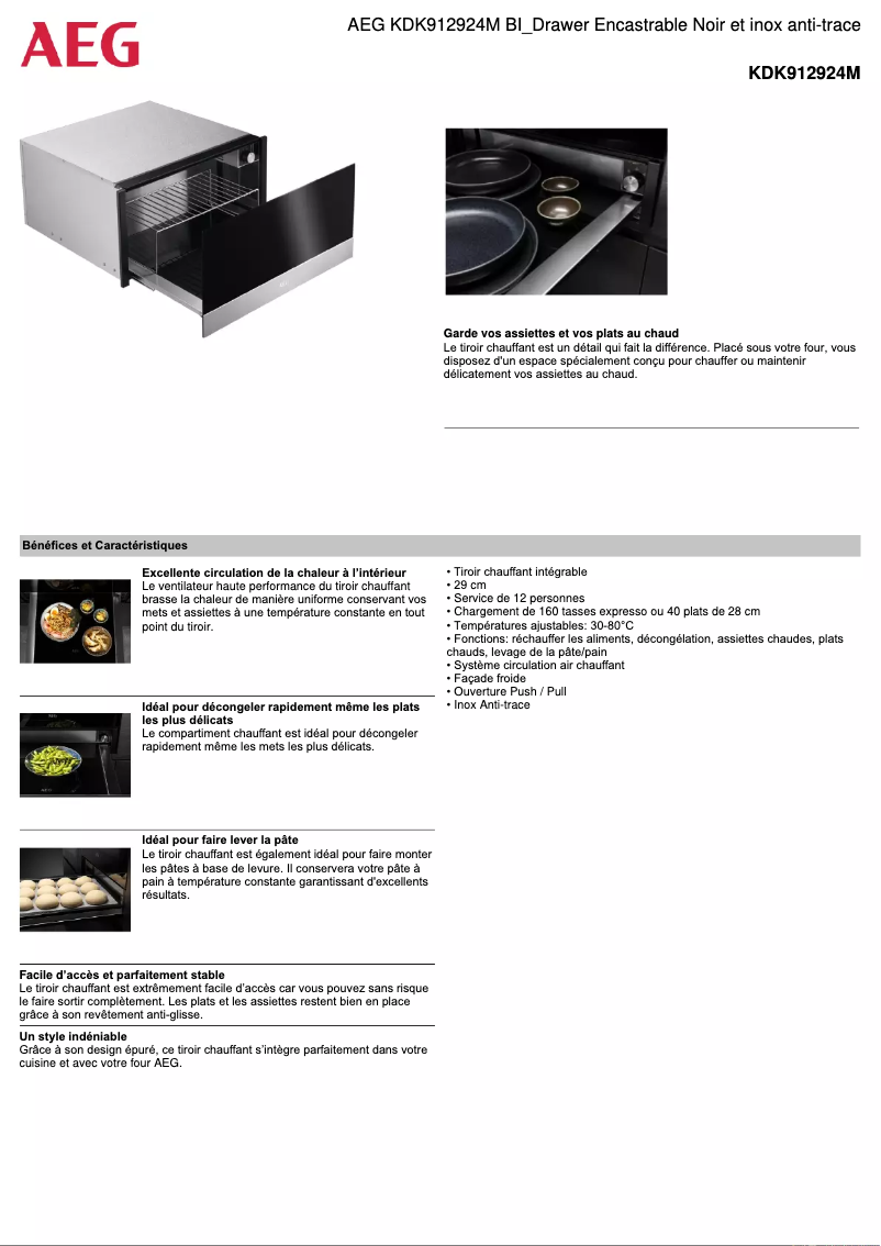 Image de la première page du manuel de l'appareil KDK912924M