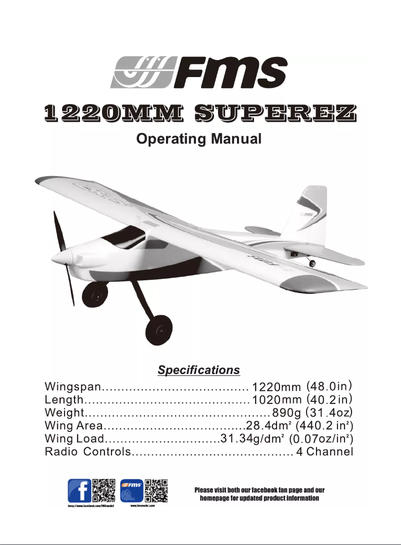 Page 1 de la notice Manuel utilisateur FMS Super EZ V1