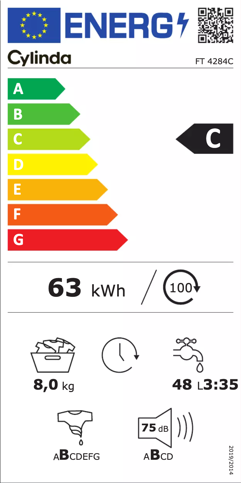 Page 1 de la notice Manuel utilisateur Cylinda FT 4284C