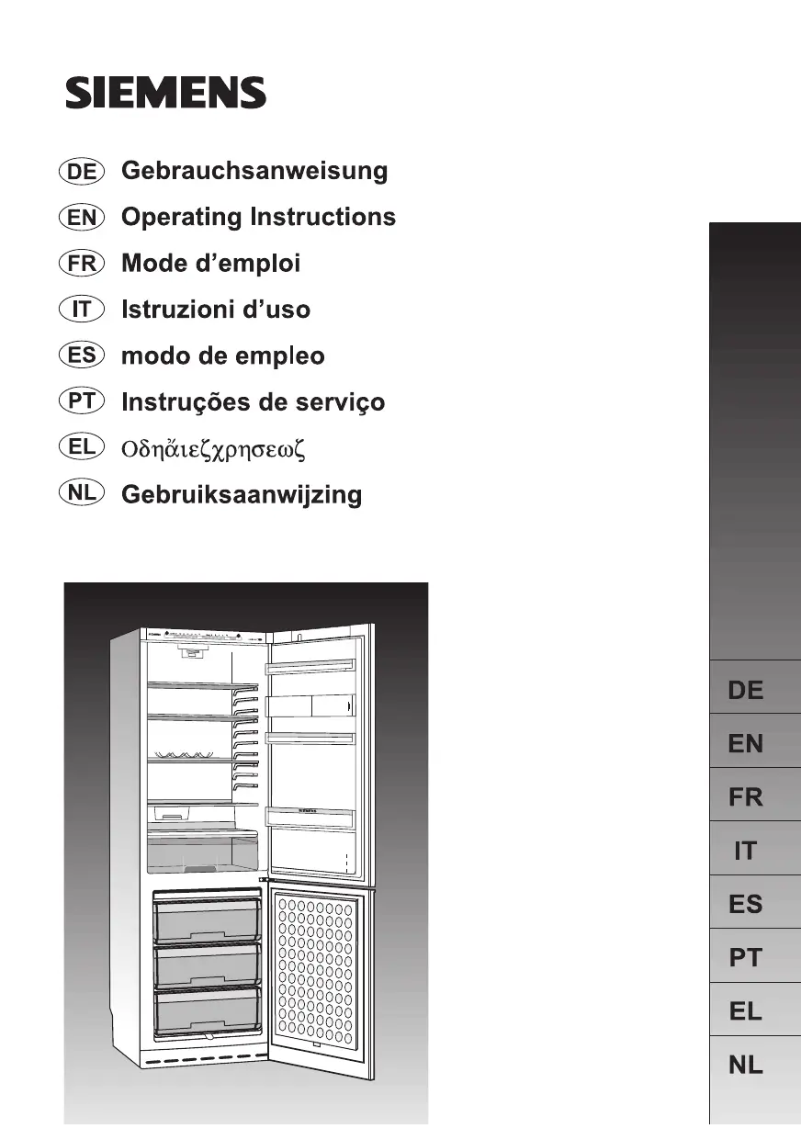 Page 1 de la notice Manuel utilisateur Siemens KG36SA45