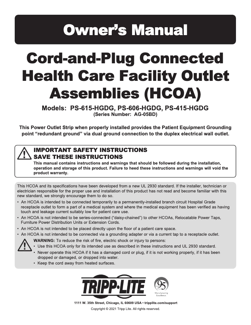 Imagen de la primera página del manual del dispositivo PS-606-HGDG