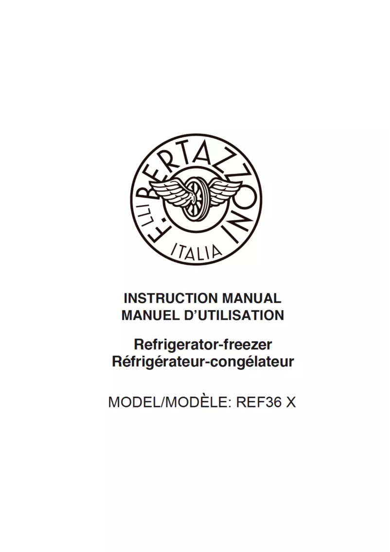 Page 1 de la notice Guide d'installation Bertazzoni REF36