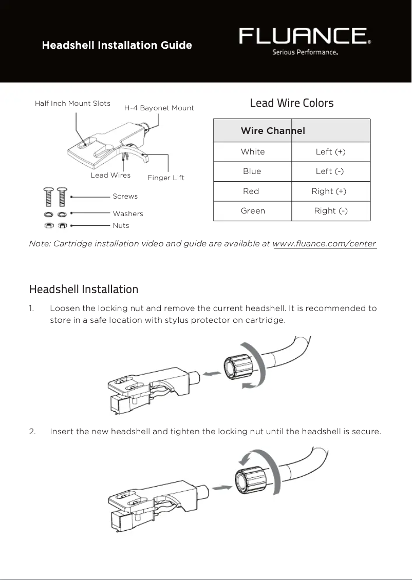 Página 1 del manual Manual de usuario Fluance H-4
