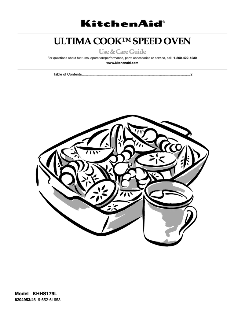 Page n°1 - Manuel utilisateur KitchenAid Ultima Cook KHHS179LBT1