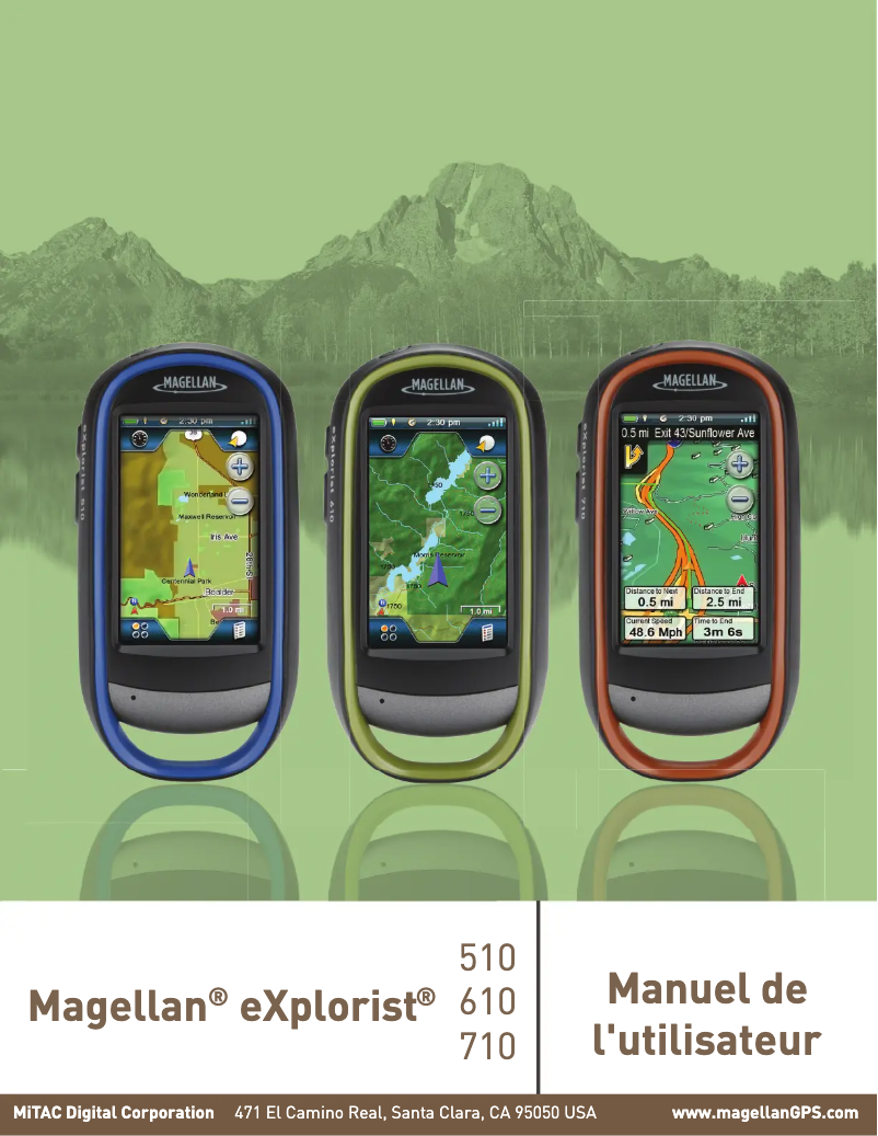 Page n°1 - Manuel utilisateur Magellan eXplorist 610