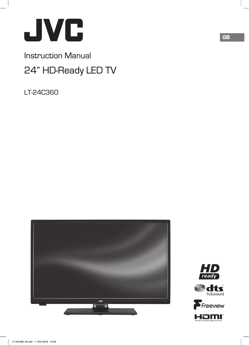 Page n°1 - Manuel utilisateur JVC LT-24C360