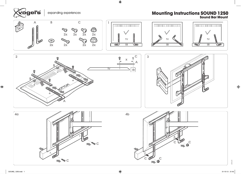 Imagen de la primera página del manual del dispositivo Sound 1250