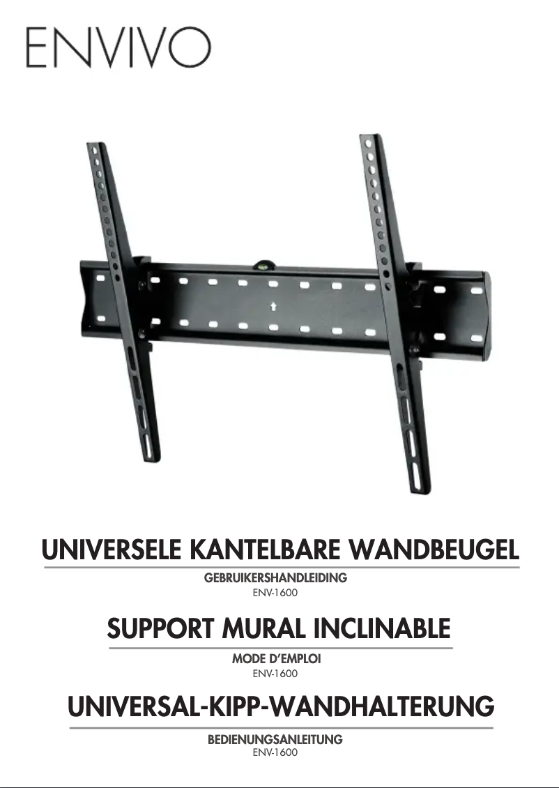 Page n°1 - Manuel utilisateur Envivo ENV-1600