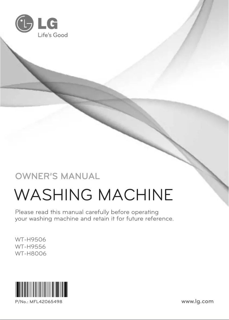 Page 1 de la notice Manuel utilisateur LG WT-H8006