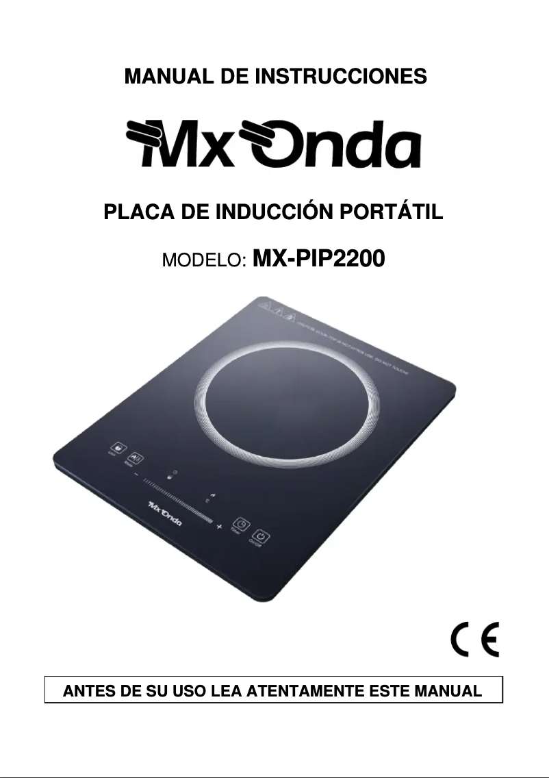 Imagen de la primera página del manual del dispositivo MX-PIP2200