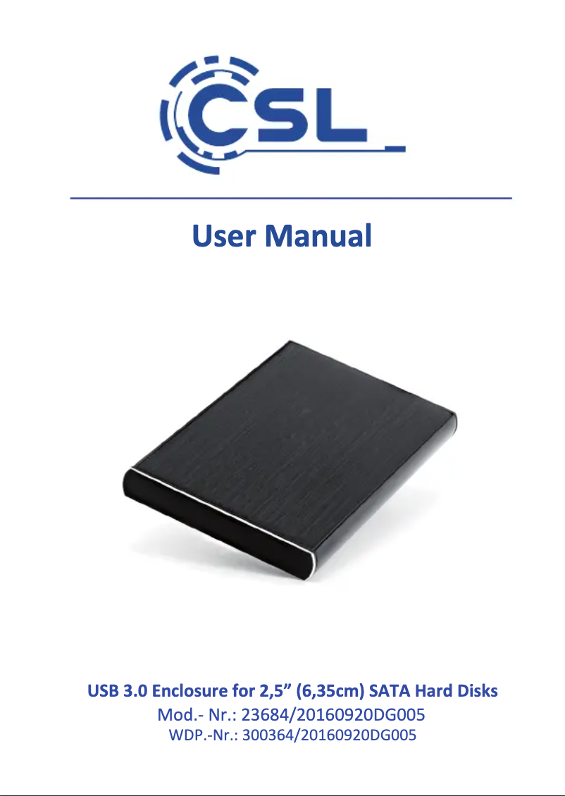 First page image of the manual for 300364