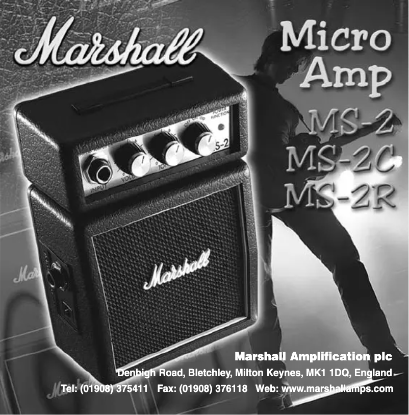 Page n°1 - Manuel utilisateur Marshall MS-2