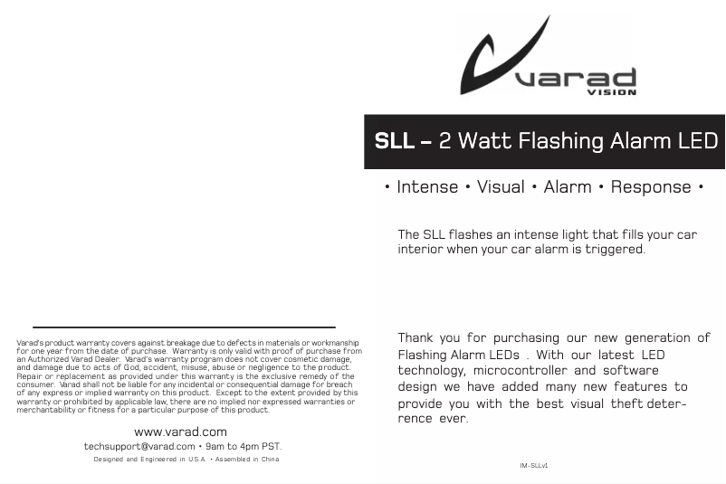 Image de la première page du manuel de l'appareil SLL104