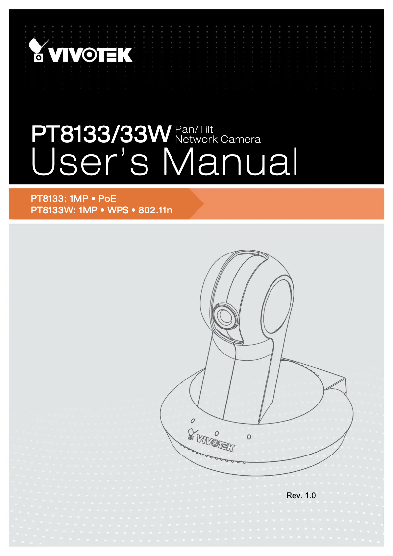 Image de la première page du manuel de l'appareil PT8133W