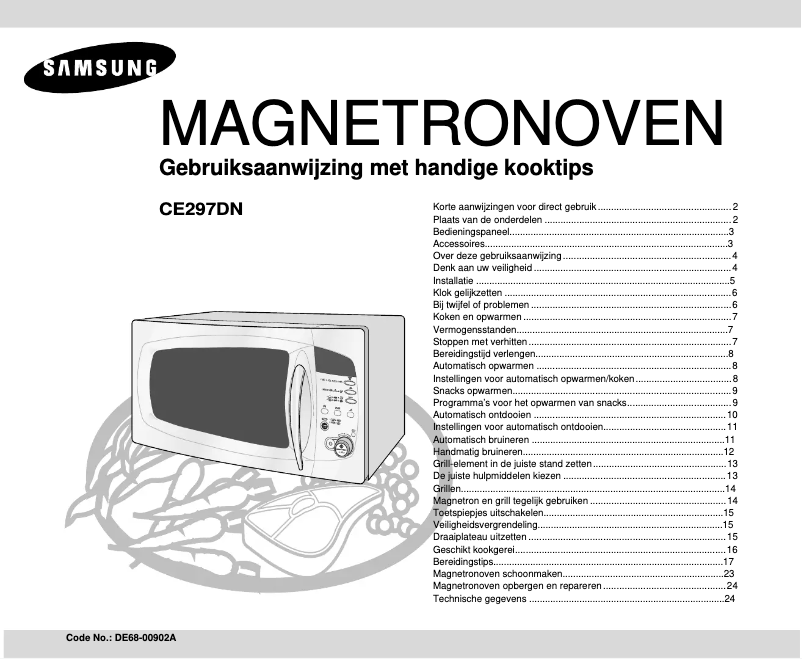 Page n°1 - Manuel utilisateur Samsung CE297DN