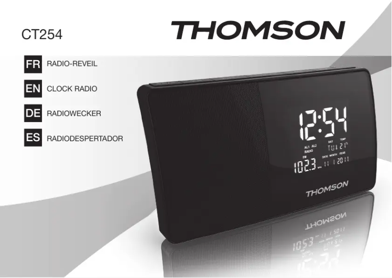 Página 1 del manual Manual de usuario Thomson CT254