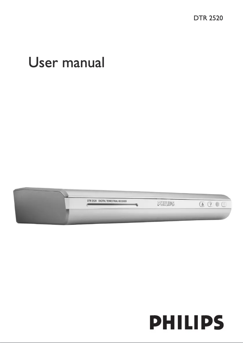 Page n°1 - Manuel utilisateur Philips DTR2520