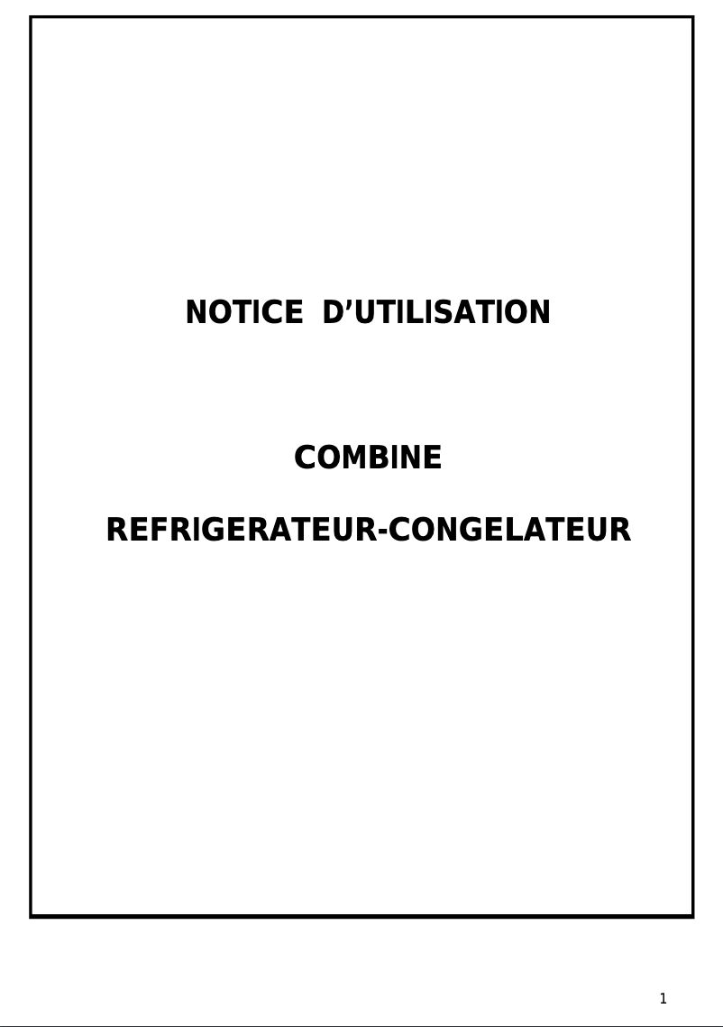 Page 1 de la notice Manuel utilisateur Bluesky BRC 50007
