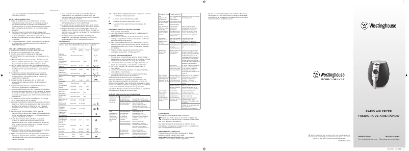 Page n°1 - Manuel utilisateur Westinghouse WKAF988