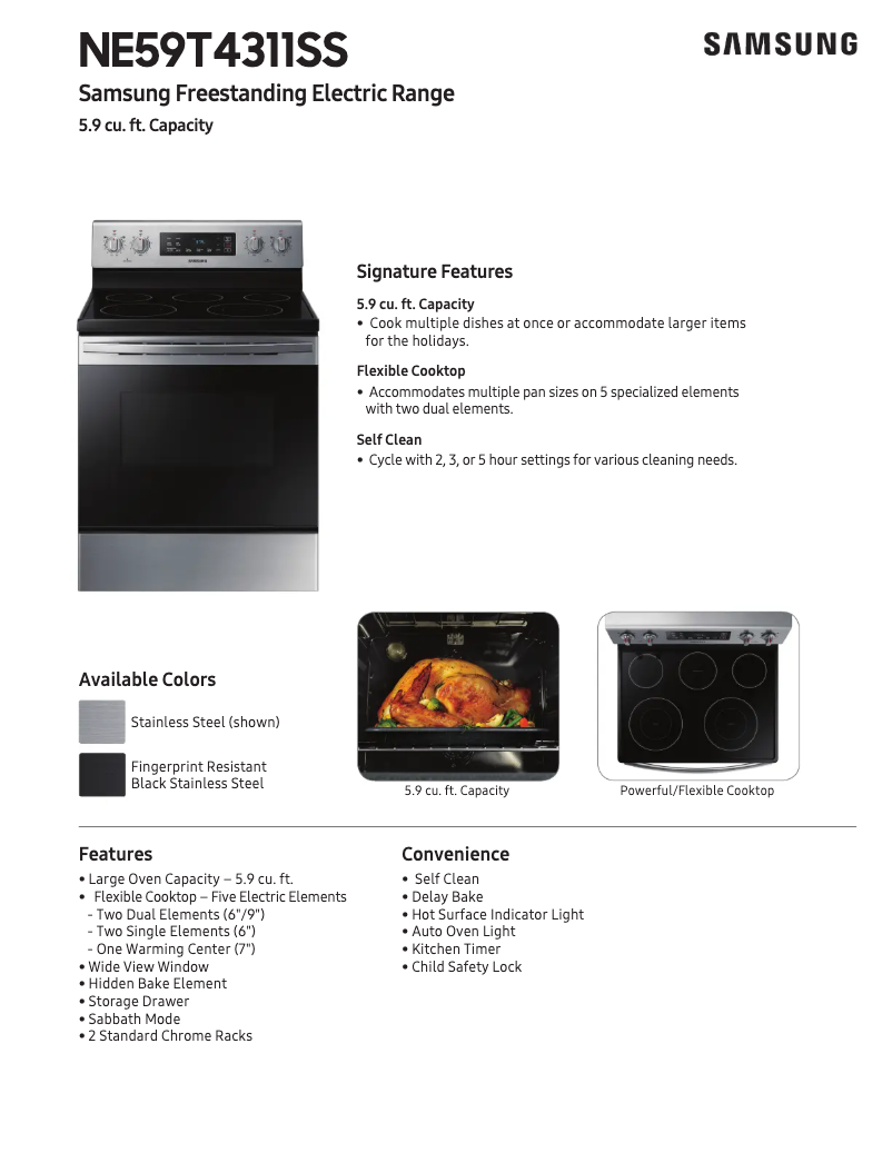 Image de la première page du manuel de l'appareil NE59T4311SG