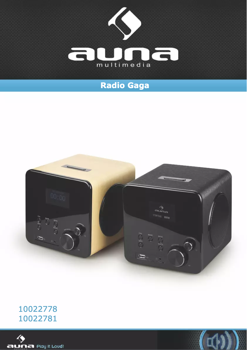 Page 1 de la notice Manuel utilisateur Auna Gaga