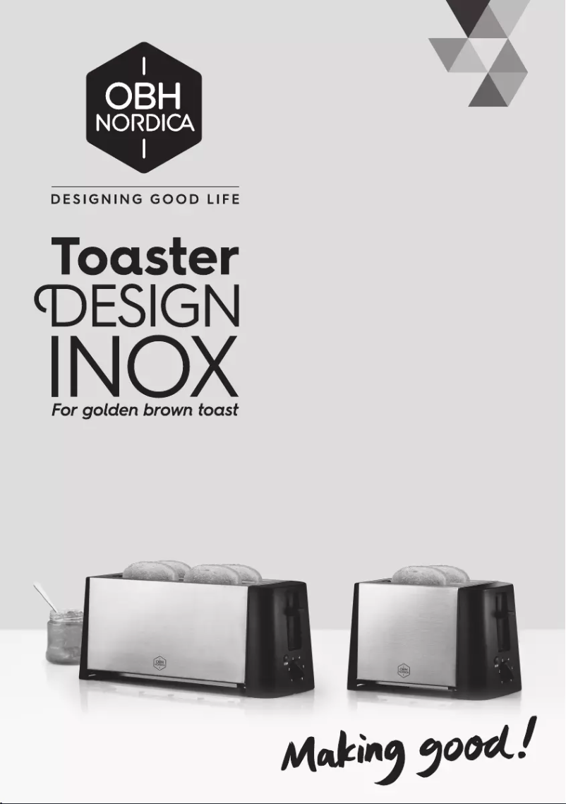 Page n°1 - Manuel utilisateur OBH Nordica Design Inox 2
