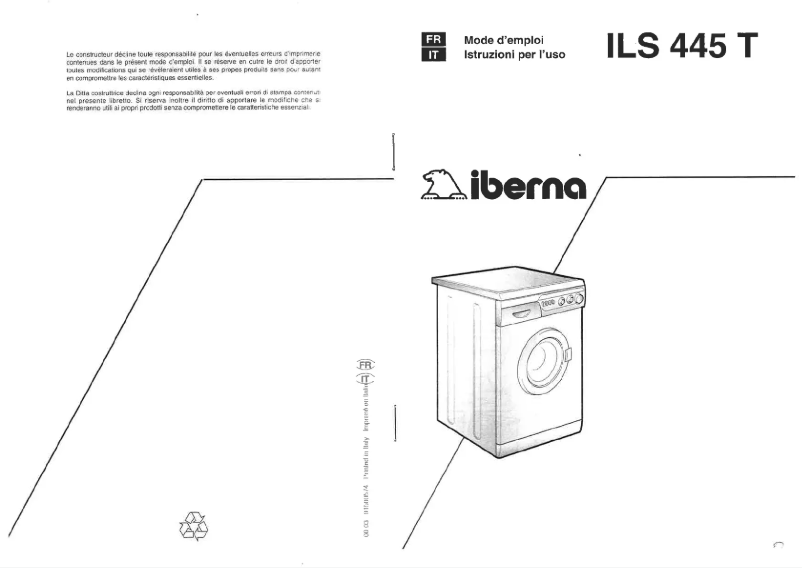 Image de la première page du manuel de l'appareil LB ILS 445 T