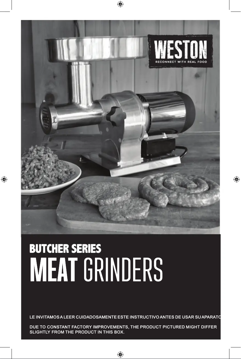 Page 1 de la notice Manuel utilisateur Weston Butcher Series 09-0801-W