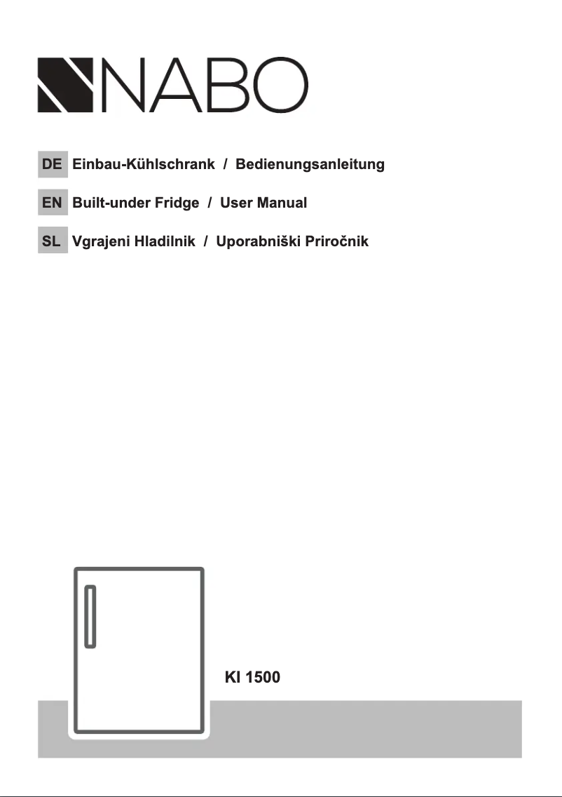 Page n°1 - Manuel utilisateur Nabo KI 1500