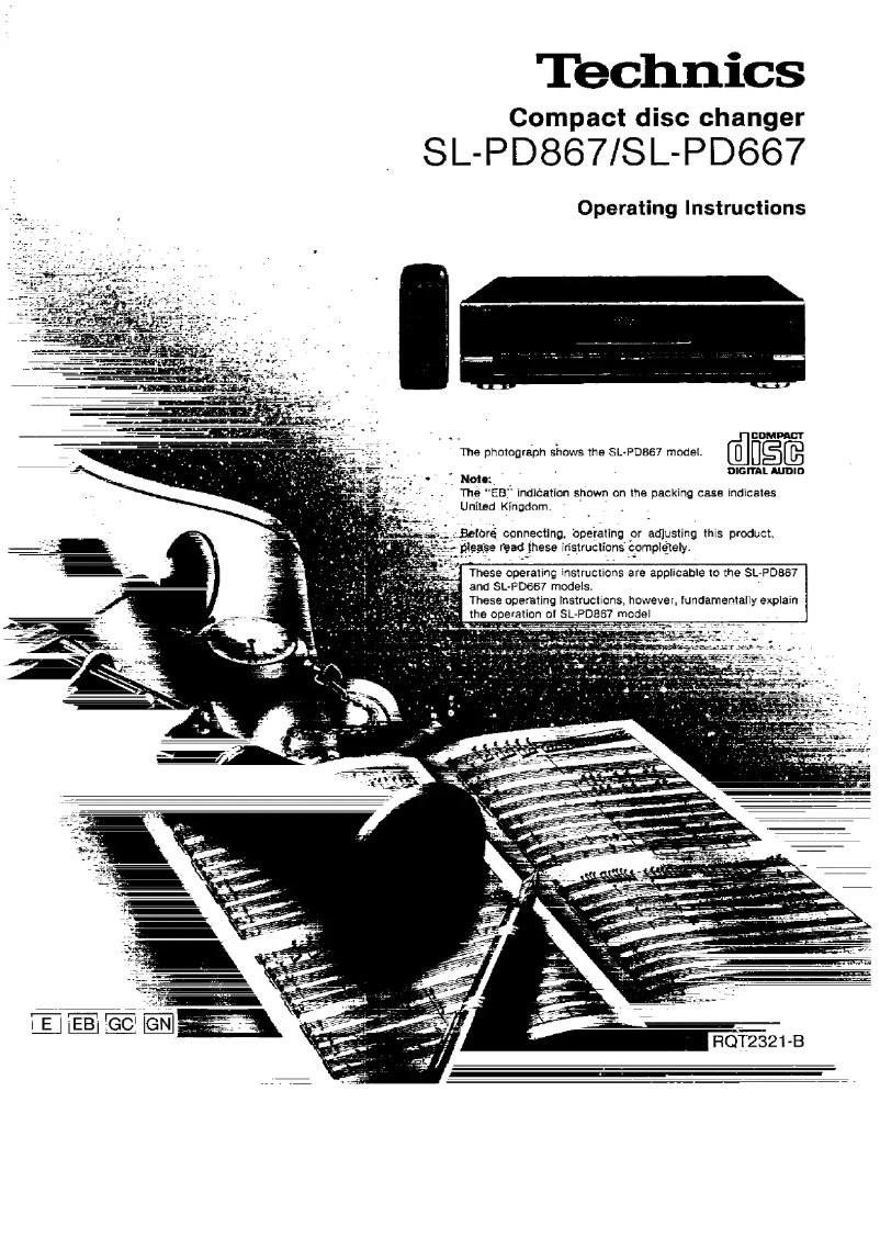 Page n°1 - Manuel utilisateur Panasonic SL-PD867