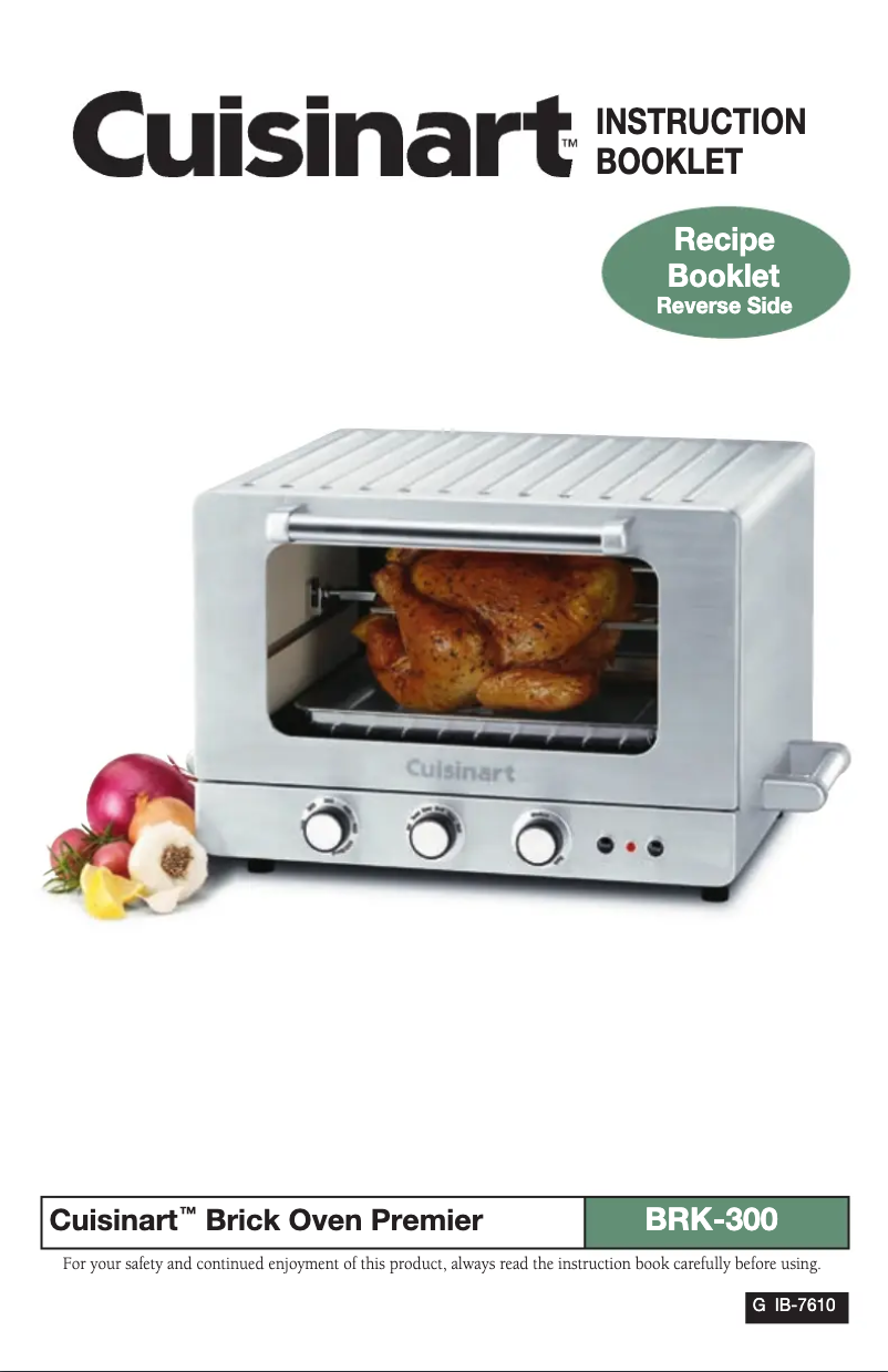 Page 1 de la notice Manuel utilisateur Cuisinart BRK-100
