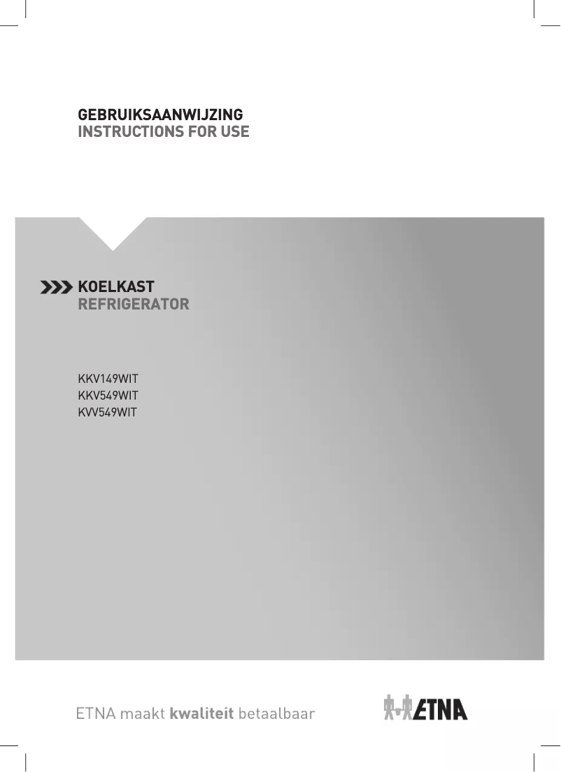 Page n°1 - Manuel utilisateur Etna KKV149WIT