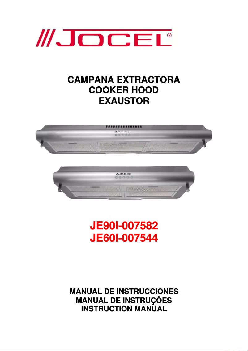 Image de la première page du manuel de l'appareil JE60I-007544