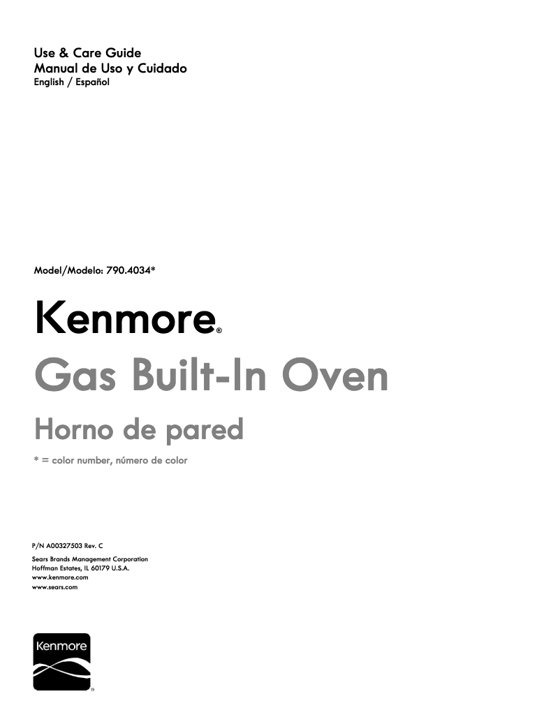 Page n°1 - Manuel utilisateur Kenmore 40349