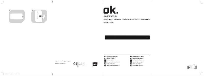 Page 1 de la notice Manuel utilisateur OK OCS 100BT-B