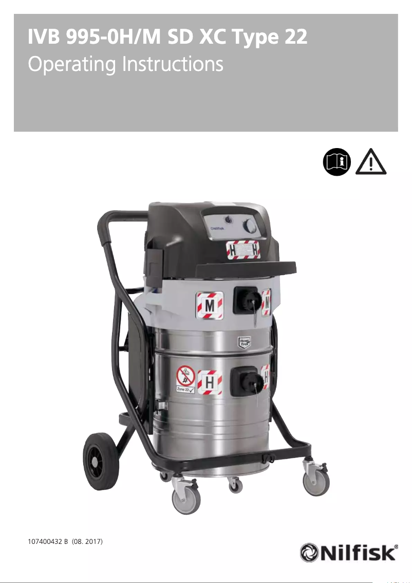 Page 1 de la notice Manuel utilisateur Nilfisk IVB 995-0H/M SD XC