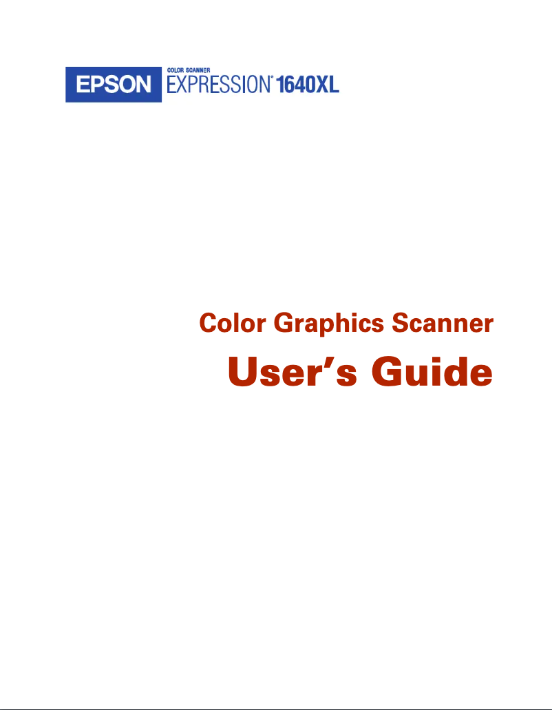 Image de la première page du manuel de l'appareil Expression 1640XL