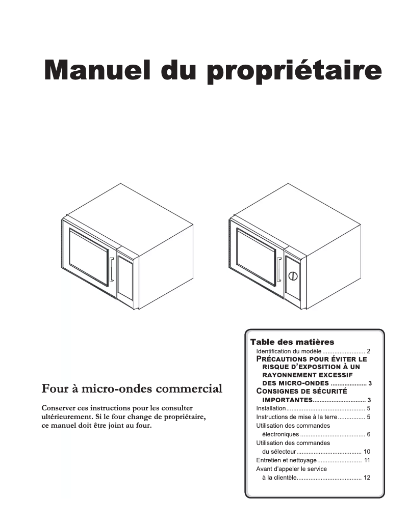Image de la première page du manuel de l'appareil MMS10TS