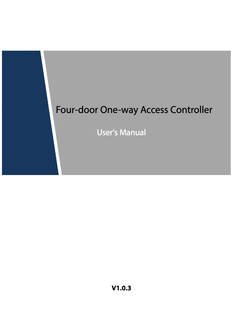 Page n°1 - Manuel utilisateur Dahua Technology ASC1204C-S