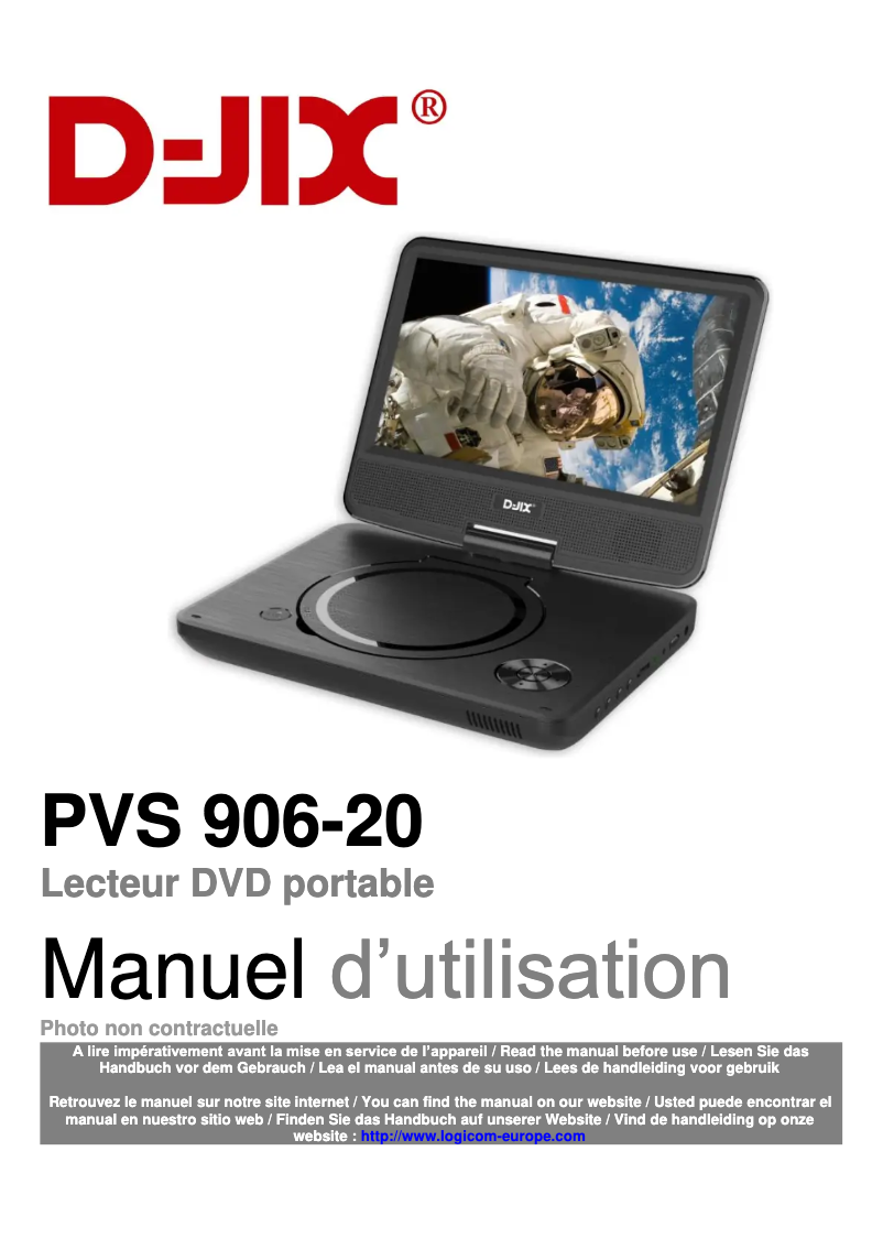 Page n°1 - Manuel utilisateur D-Jix PVS 906-20