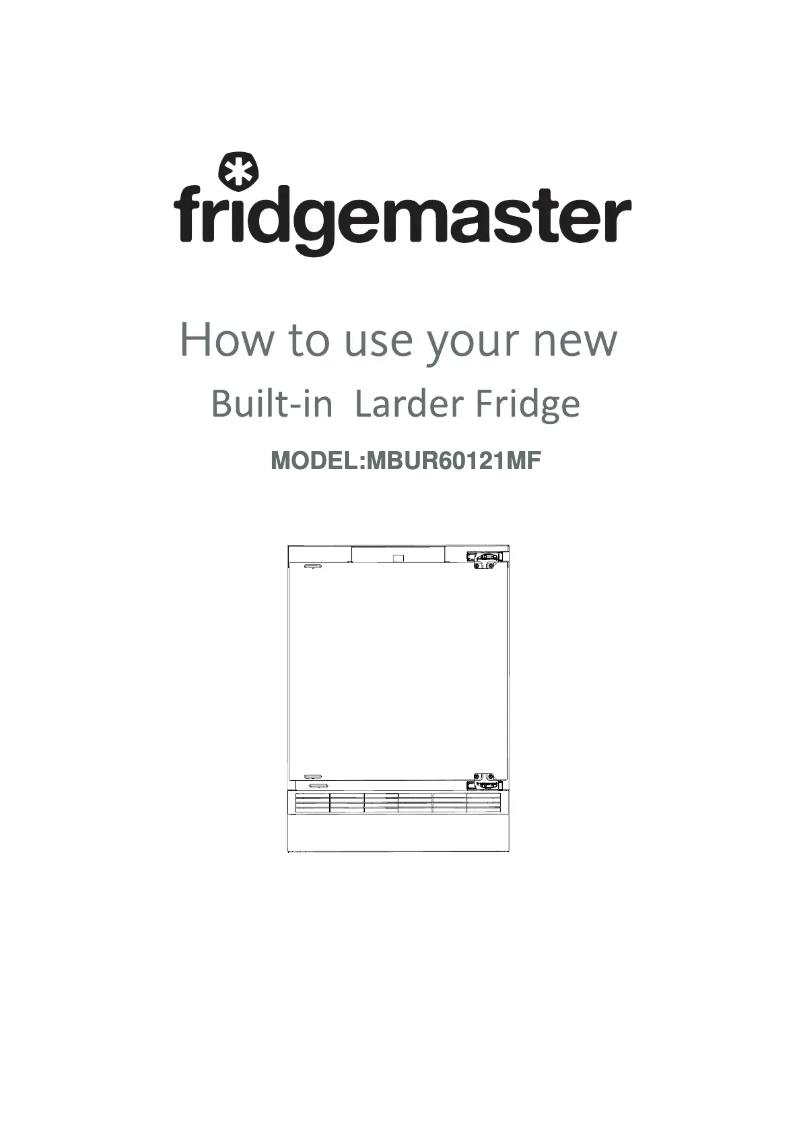 Page 1 de la notice Manuel utilisateur Fridgemaster MBUR60121MF