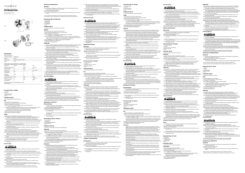 Image de la première page du manuel de l'appareil FNTB20ECR30