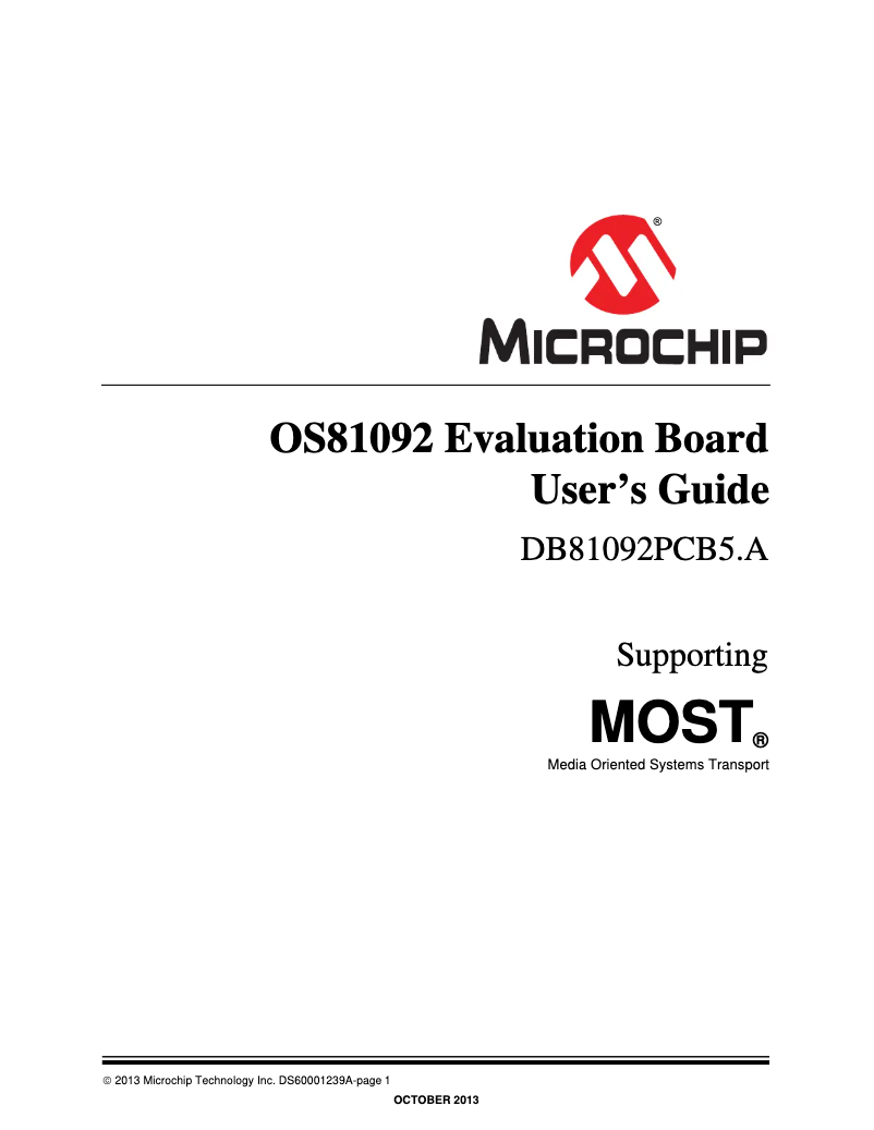 Página 1 del manual Manual de usuario Microchip OS81092