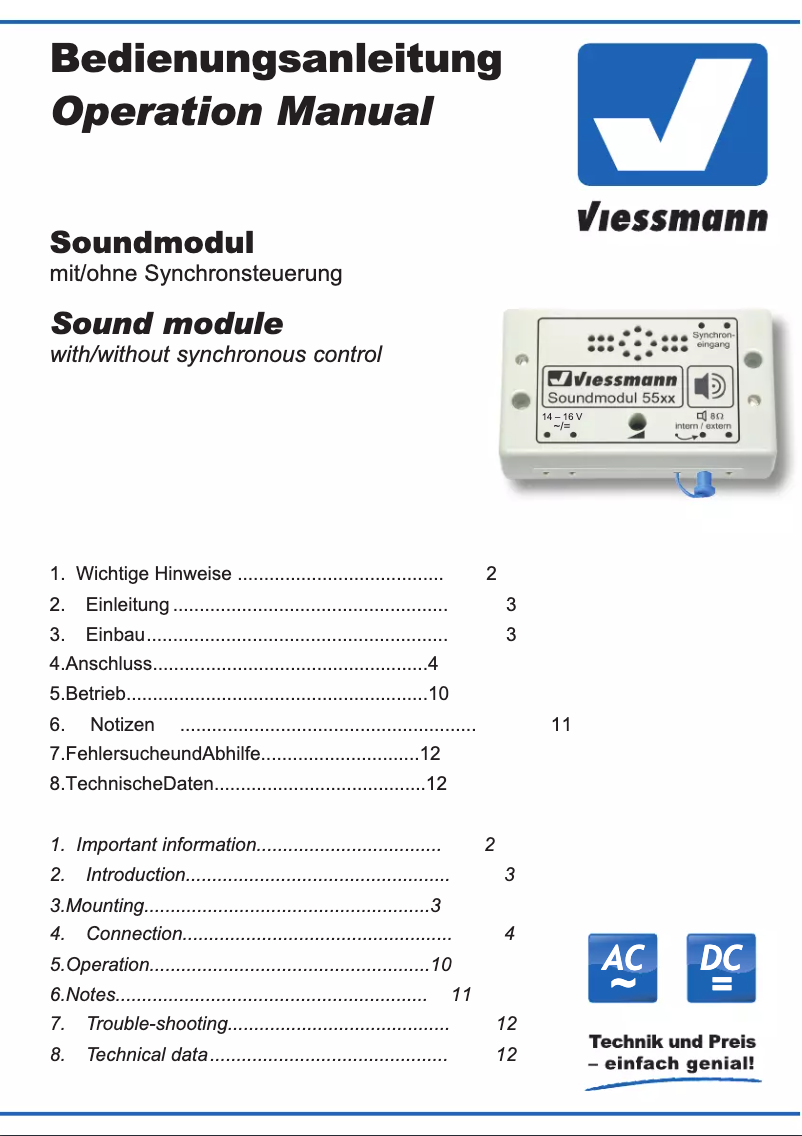 Imagen de la primera página del manual del dispositivo 5560