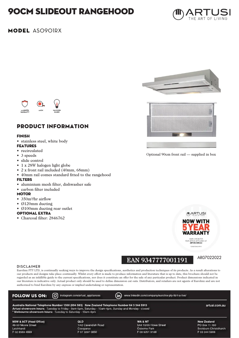 Image de la première page du manuel de l'appareil ASO901RX