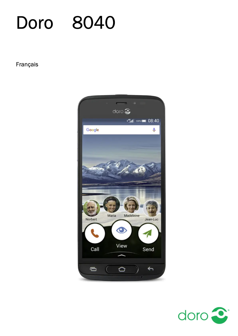 Page 1 de la notice Manuel utilisateur Doro 8040