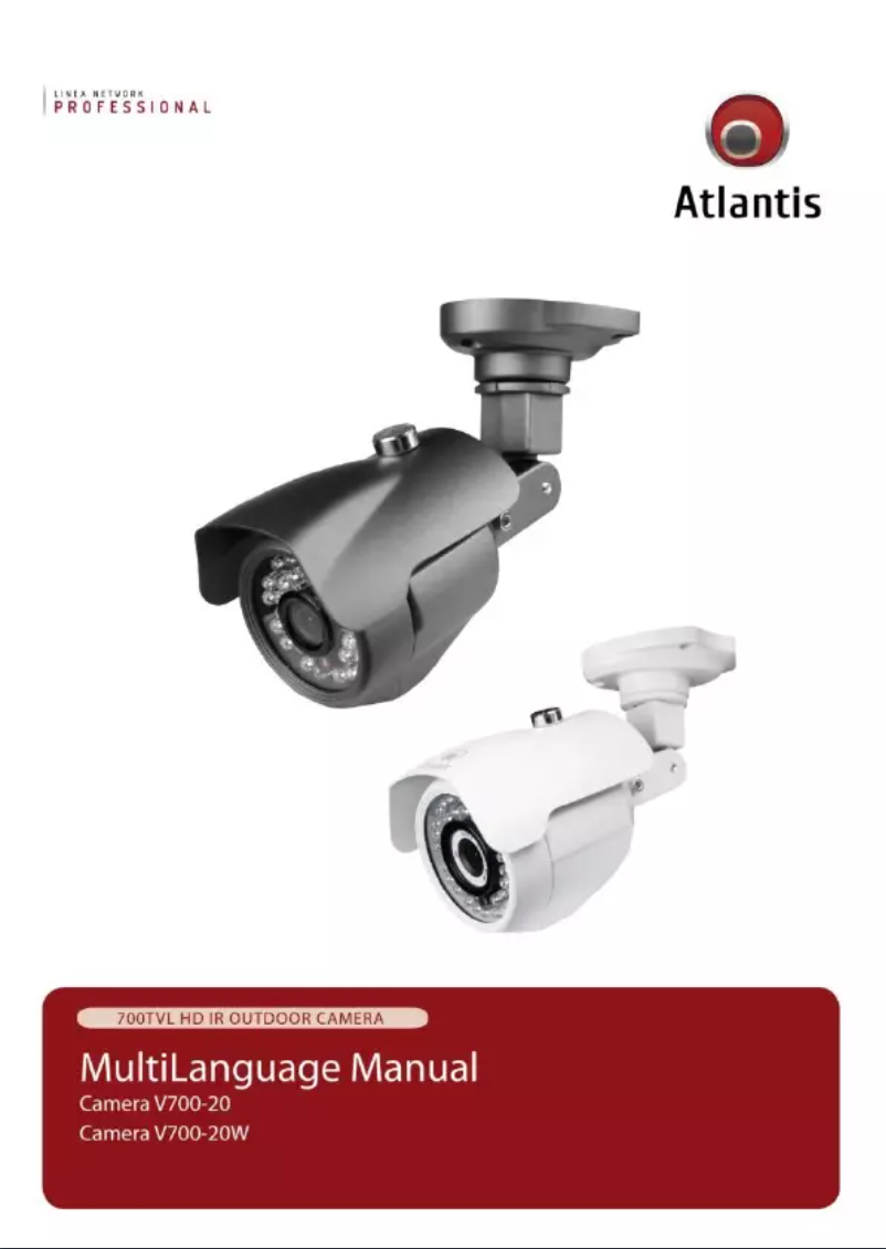 Image de la première page du manuel de l'appareil V700-20W Kit