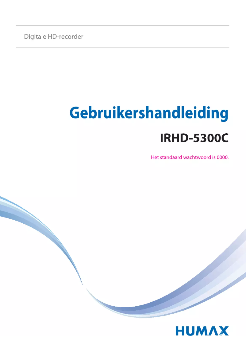 Page n°1 - Manuel utilisateur Humax iRHD-5300C