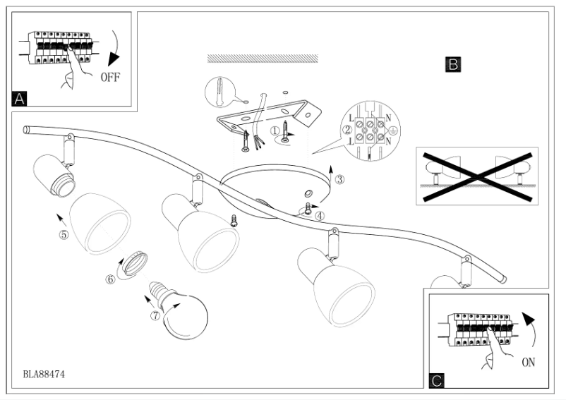 Page 1 de la notice Manuel utilisateur Eglo Dakar 1